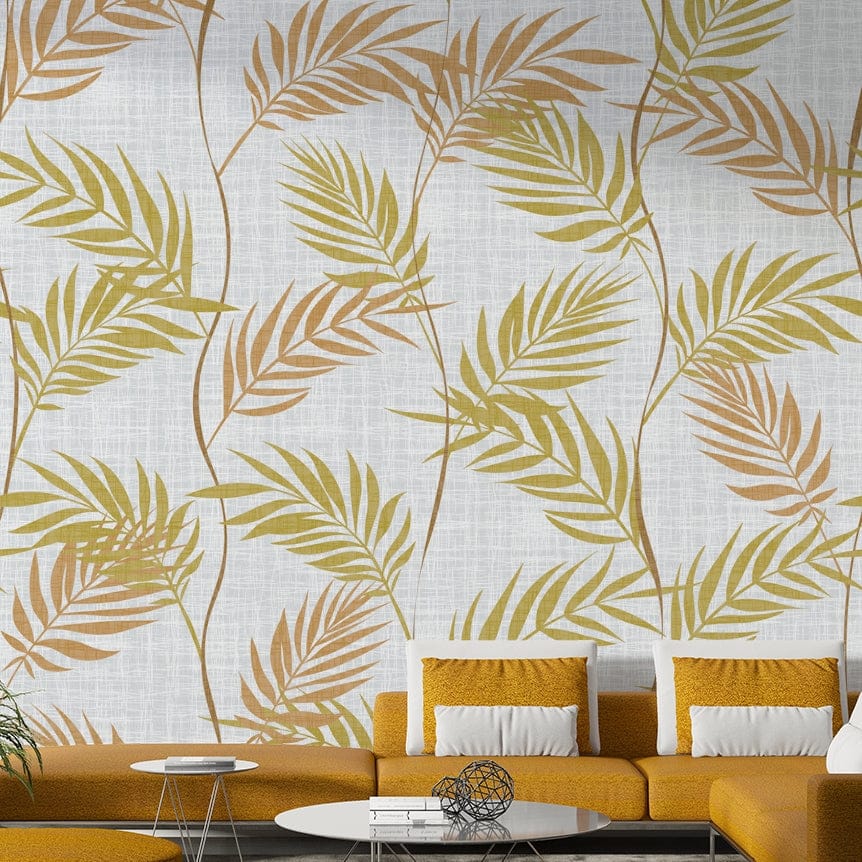 Natural palm leaf wallpaper for walls

