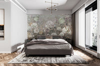 Graceful pastel wallpaper with soft florals
