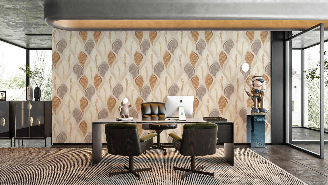 Elegant Peace Lily peel and stick wallpaper