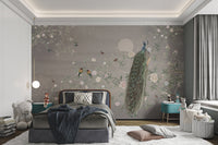 Colorful peacock wallpaper for walls
