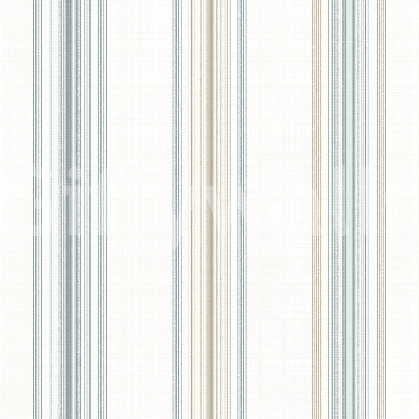 Coastal living room wallpaper with vertical stripes