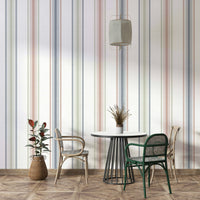 Neutral stripe pattern for rustic spaces
