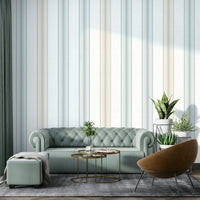 Elegant striped French wallpaper design
