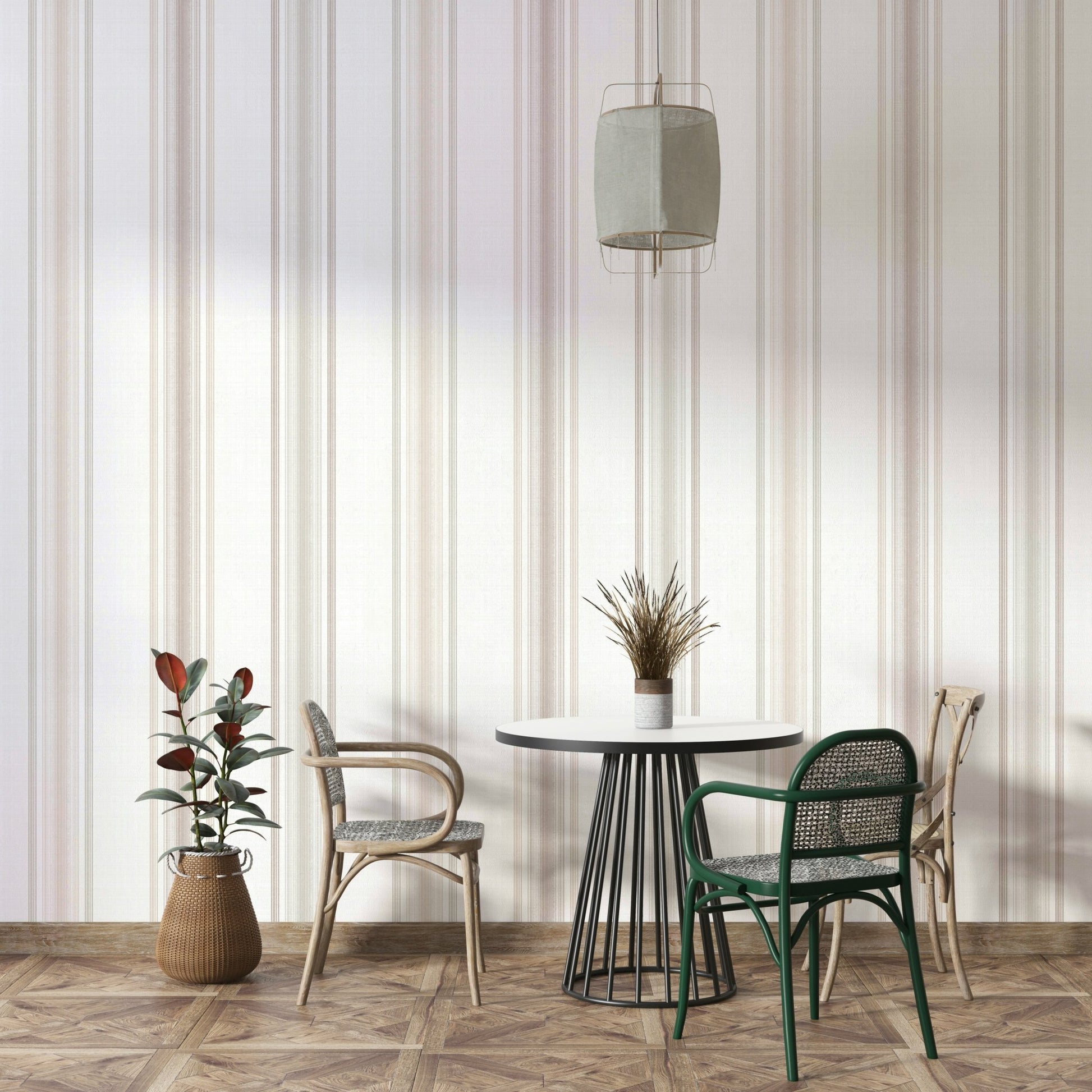 Soft stripes for living rooms or dining rooms
