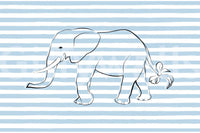 A high-quality serene animal wall mural for walls.