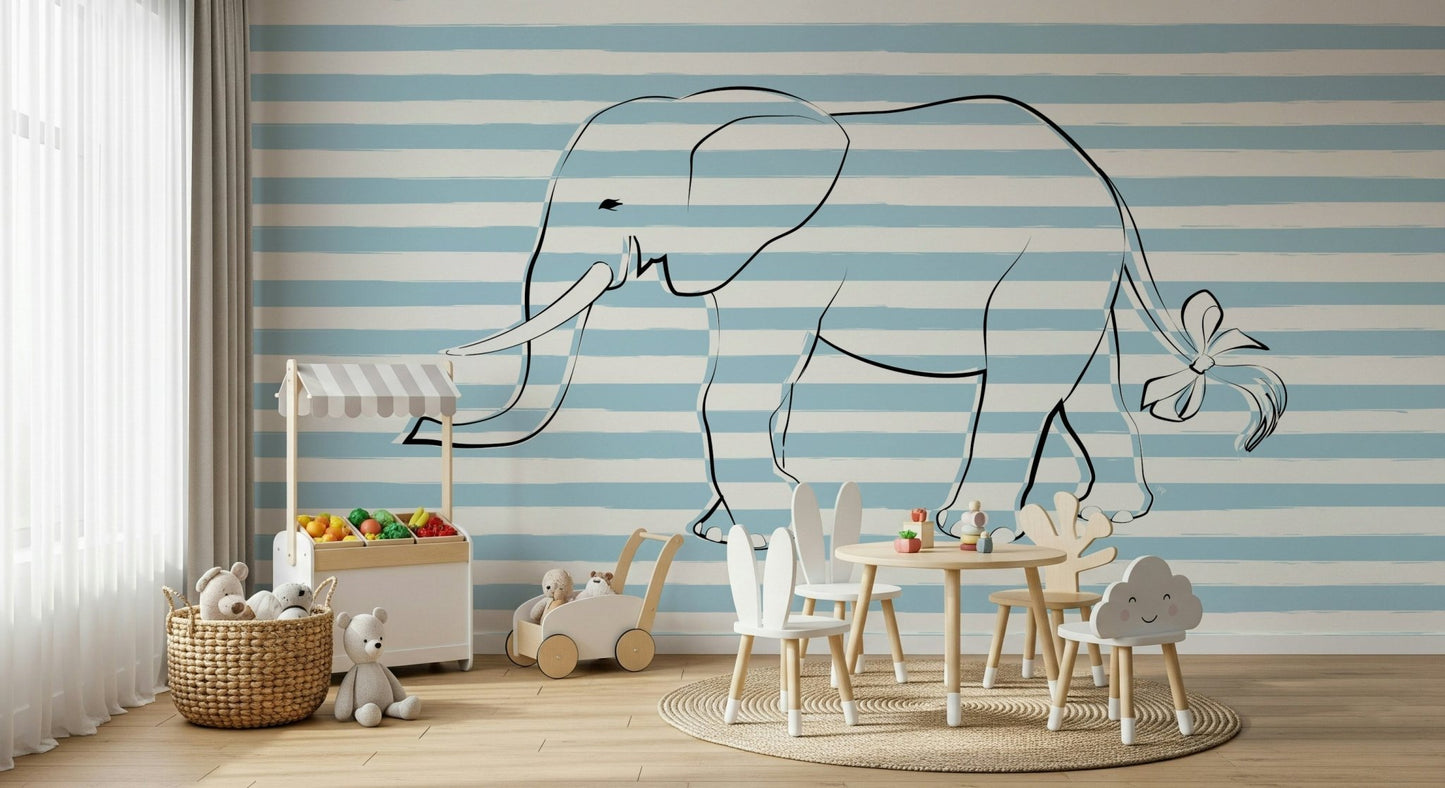A classic whimsical design wallpaper for walls.