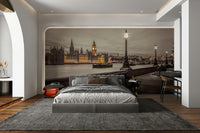 Natural Embankment Bench Wall Mural for Home

