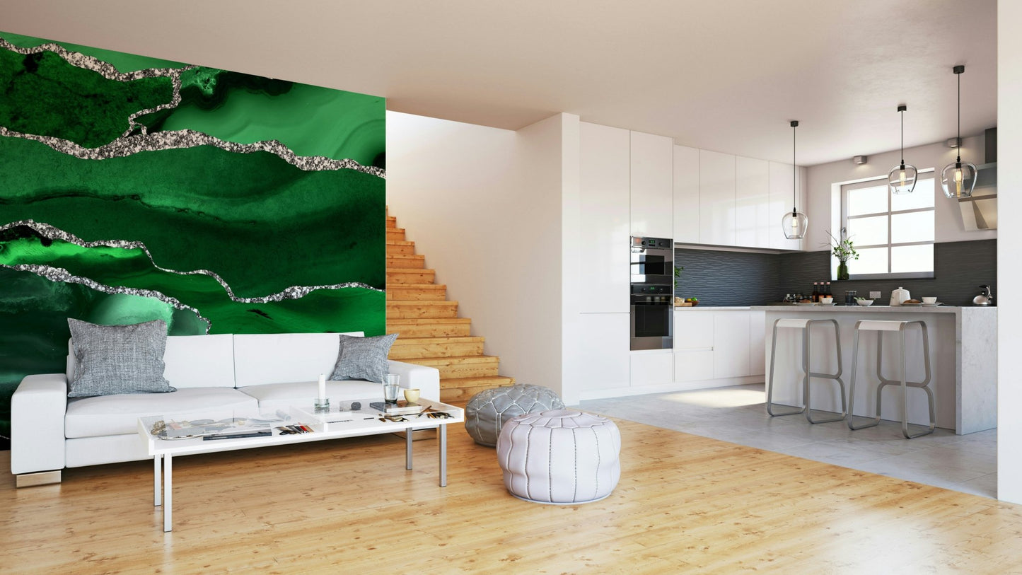 Emerald Agate Wall Mural