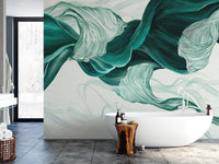 Sophisticated Green Abstract Wall Art
