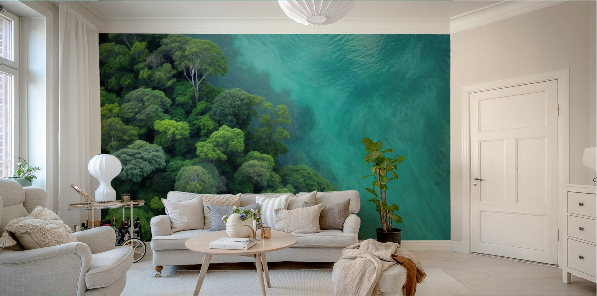 The overall mood is peaceful and serene.

