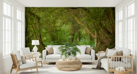 Calming green texture from Emerald Forest Journey Wall Mural print.