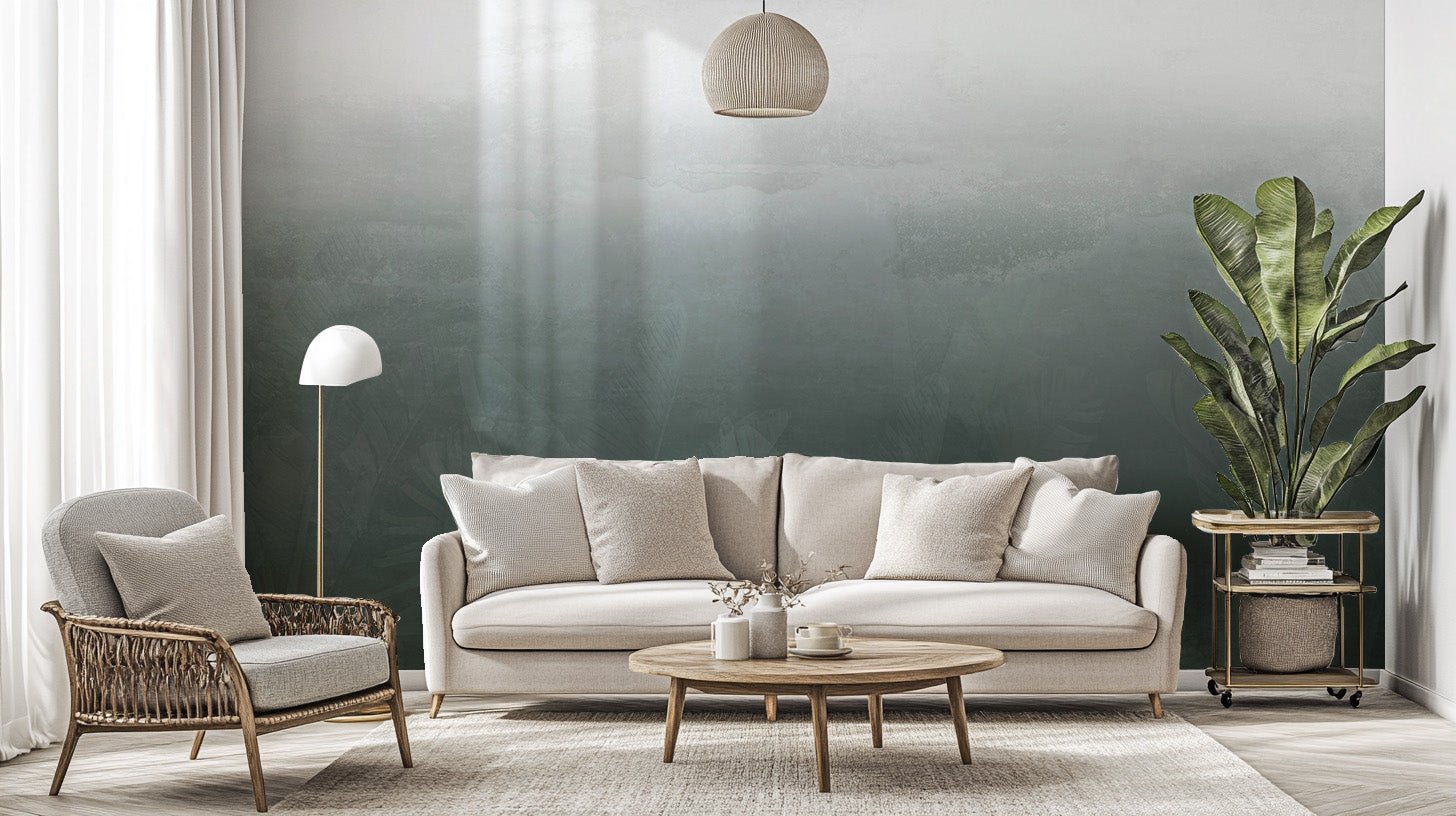 Forest Ombre Wallpaper in a living room C439