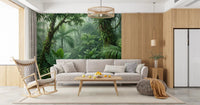 Broad green ferns featured in the Forest Trail wall muralGD9516
