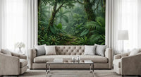 Tall jungle trees on the Emerald Forest Trail wall muralGD9516