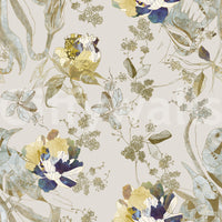 Elegant branch forms mark Emerald Green Bird & Floral Wallpaper clearly