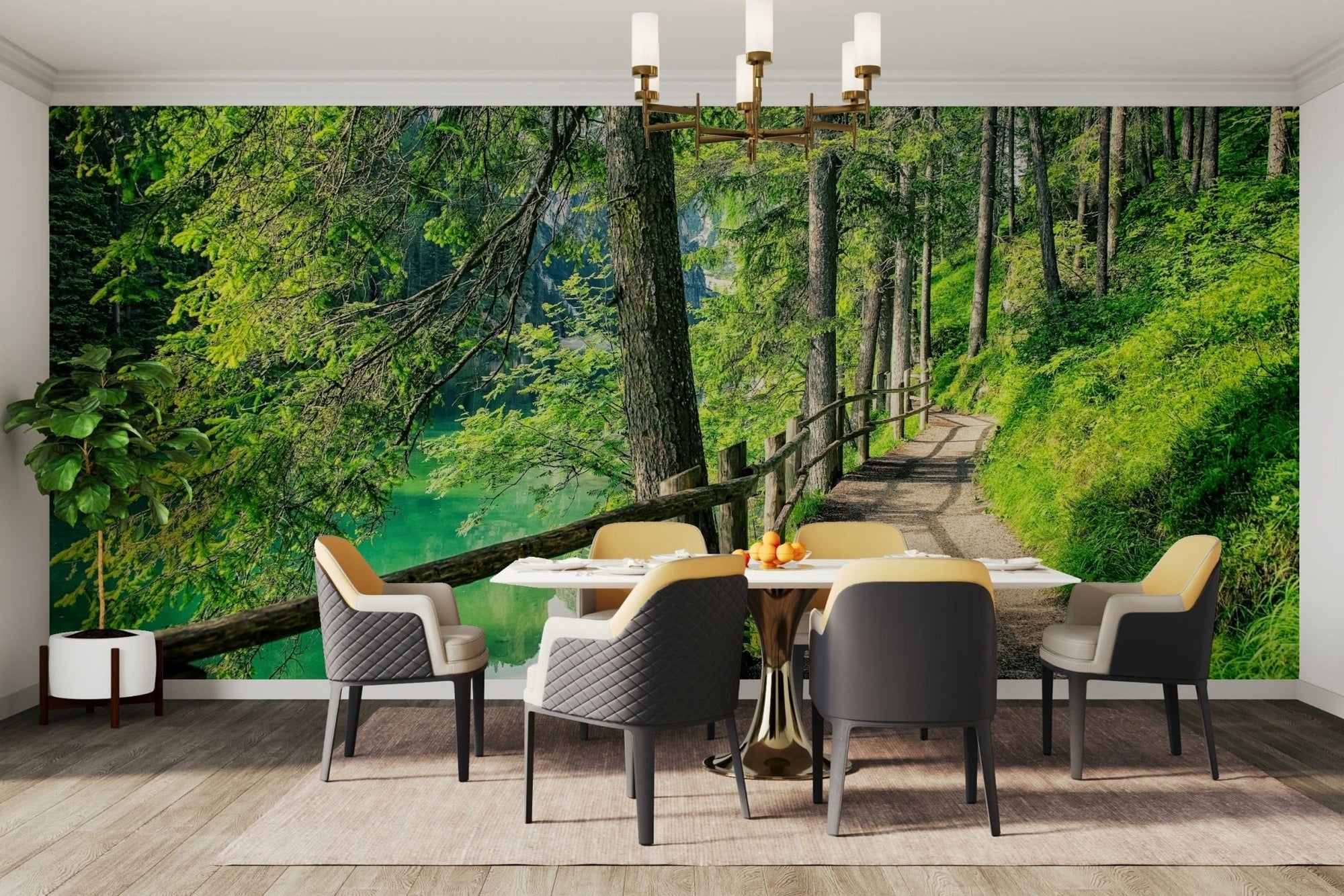 Scenic Lake Wallpaper Mural for Walls GD177


