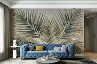 Modern palm wallpaper for living spaces

