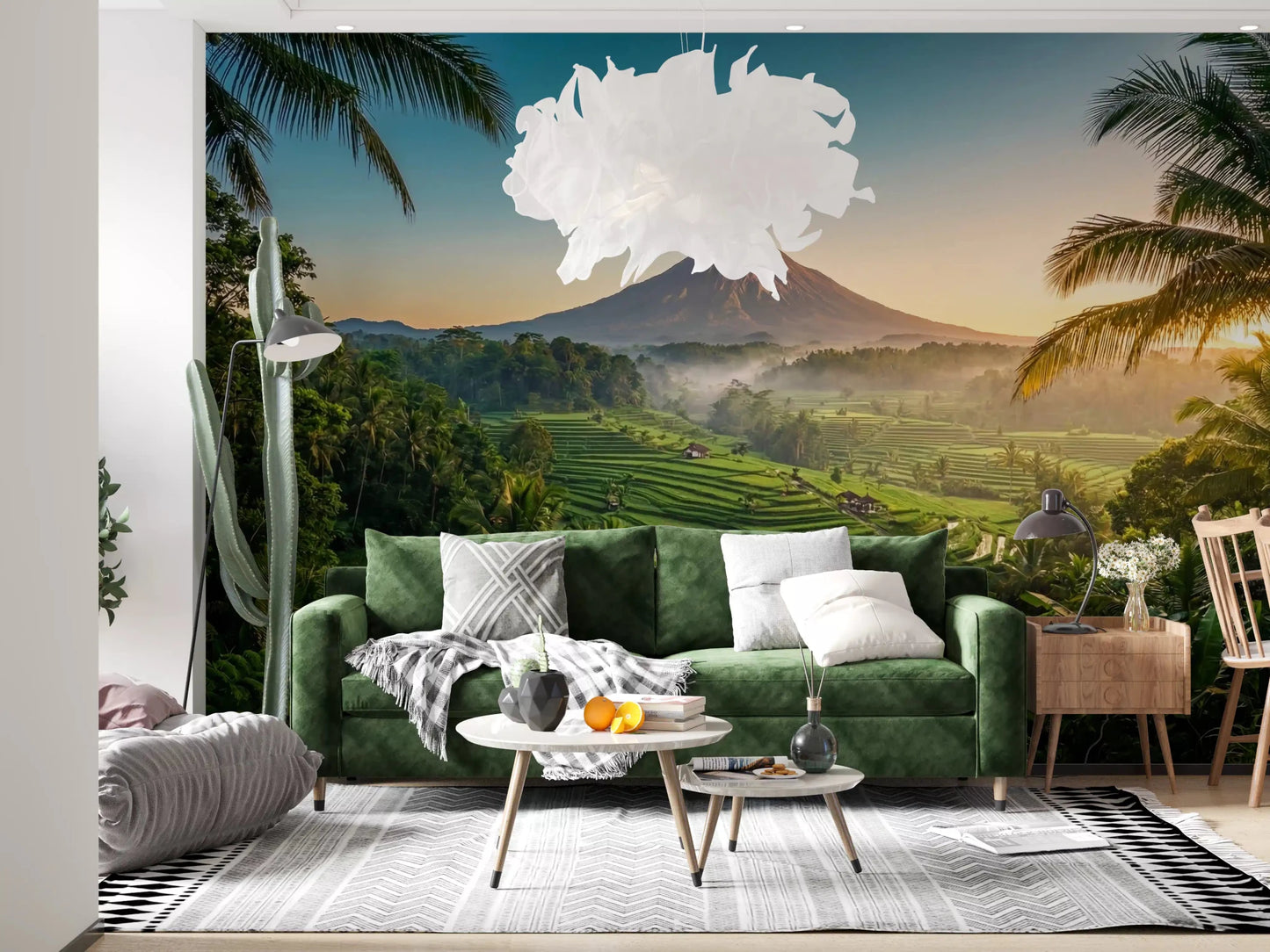 Emerald Terraces & Volcanic Dawn Wall Mural