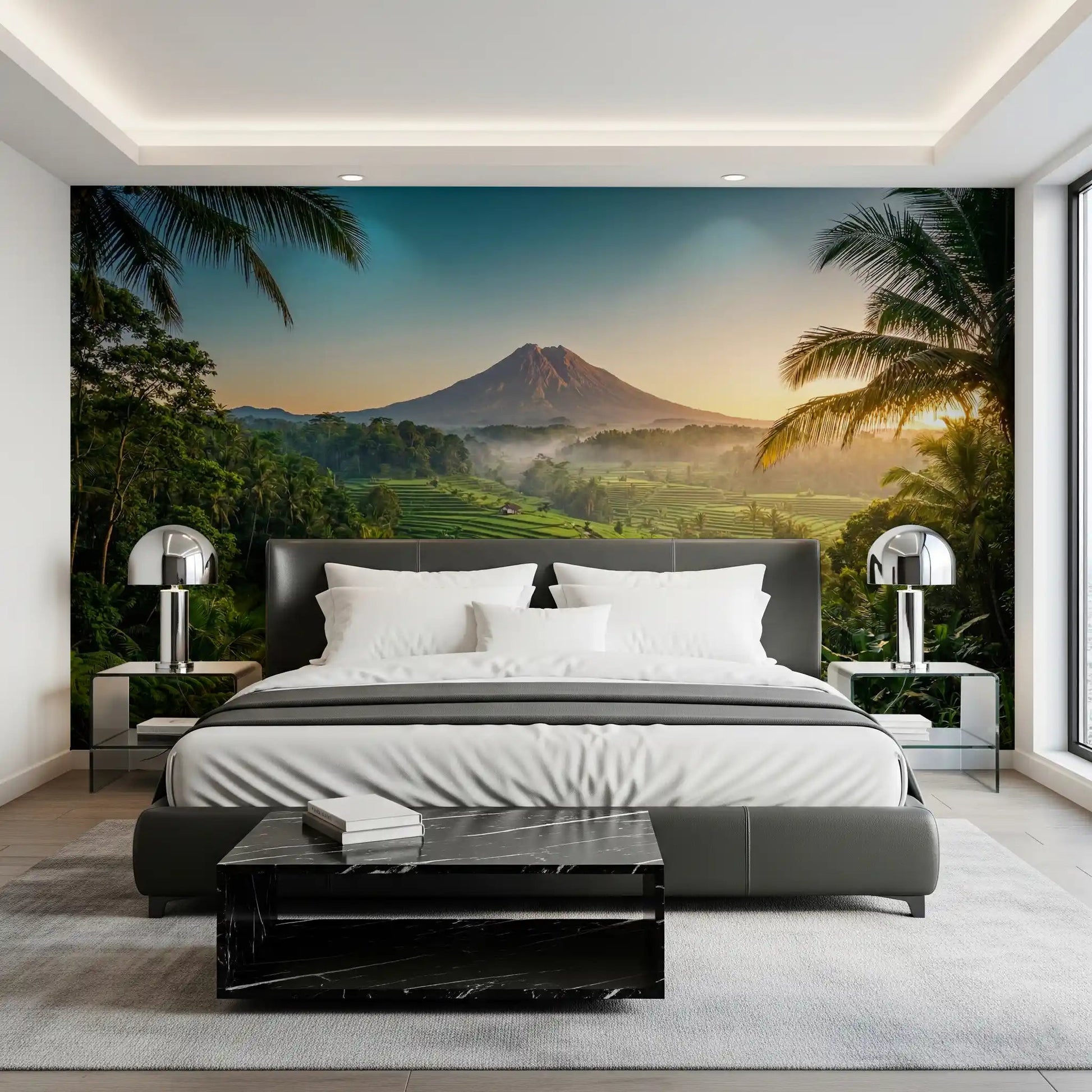 Emerald Terraces & Volcanic Dawn Wall Mural