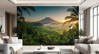 Emerald Terraces & Volcanic Dawn Wall Mural