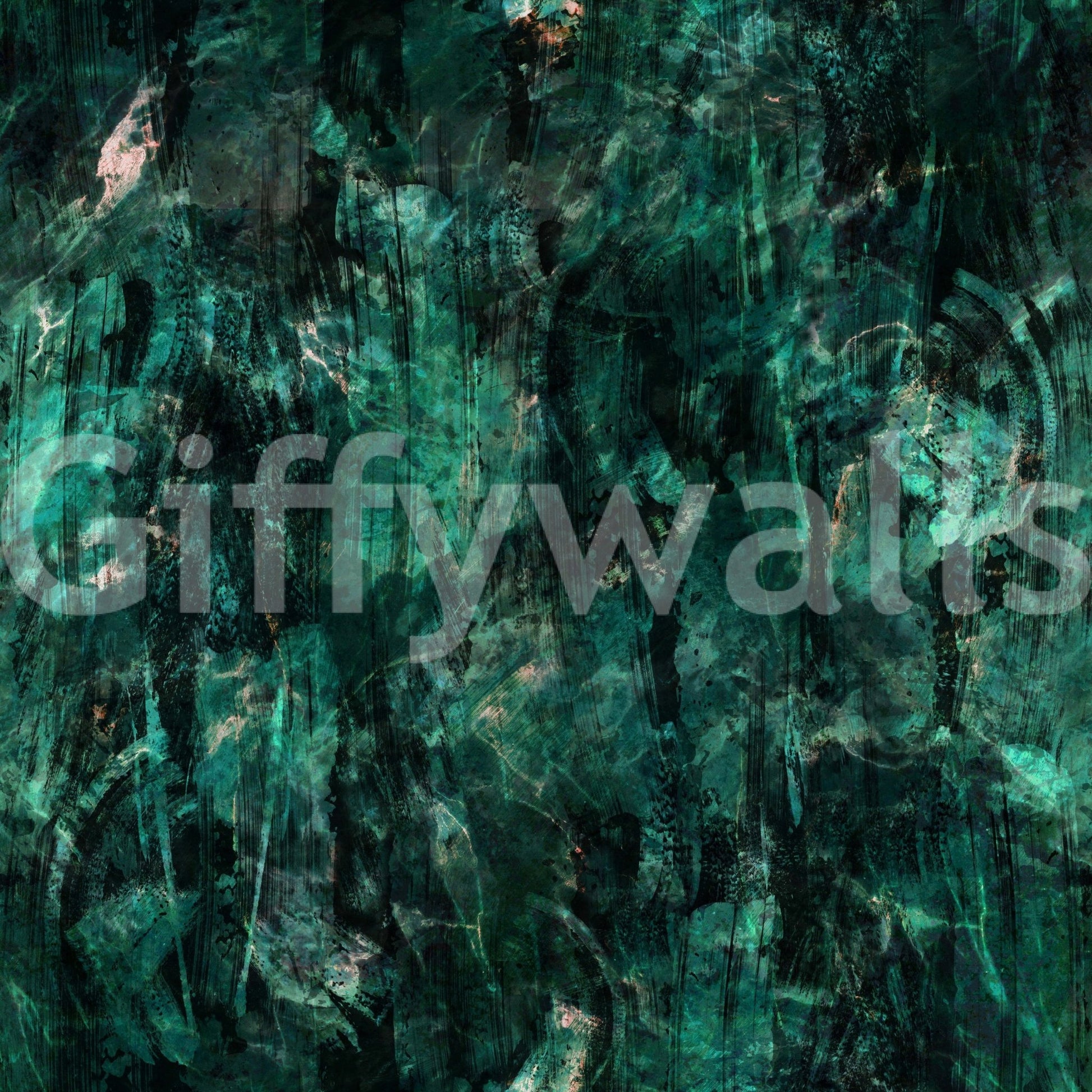 A detail of the brushstrokes and tones in the design.

