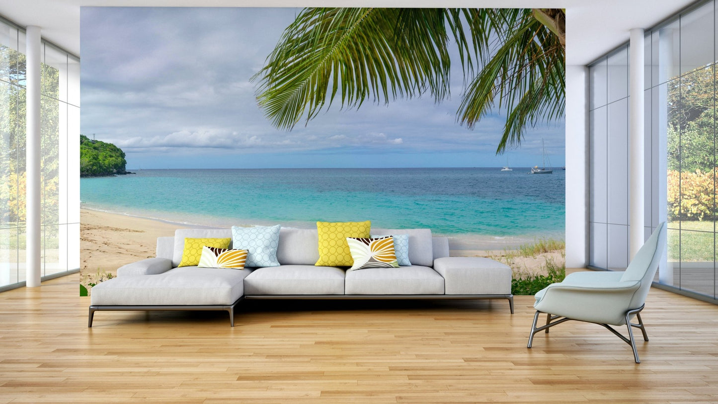 Emerald Waters Beach Wall Mural
