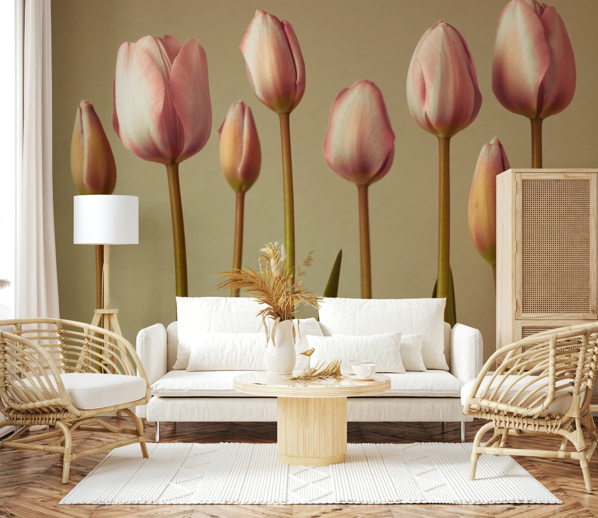 Grown-up Emerging Elegance tulips wall decorations premium., GD7107