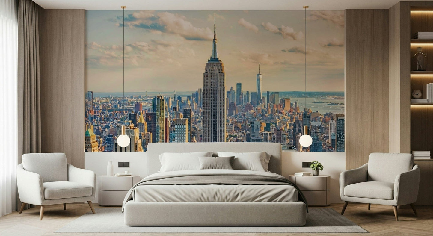 Empire State Majesty wallpaper for walls featuring New York.