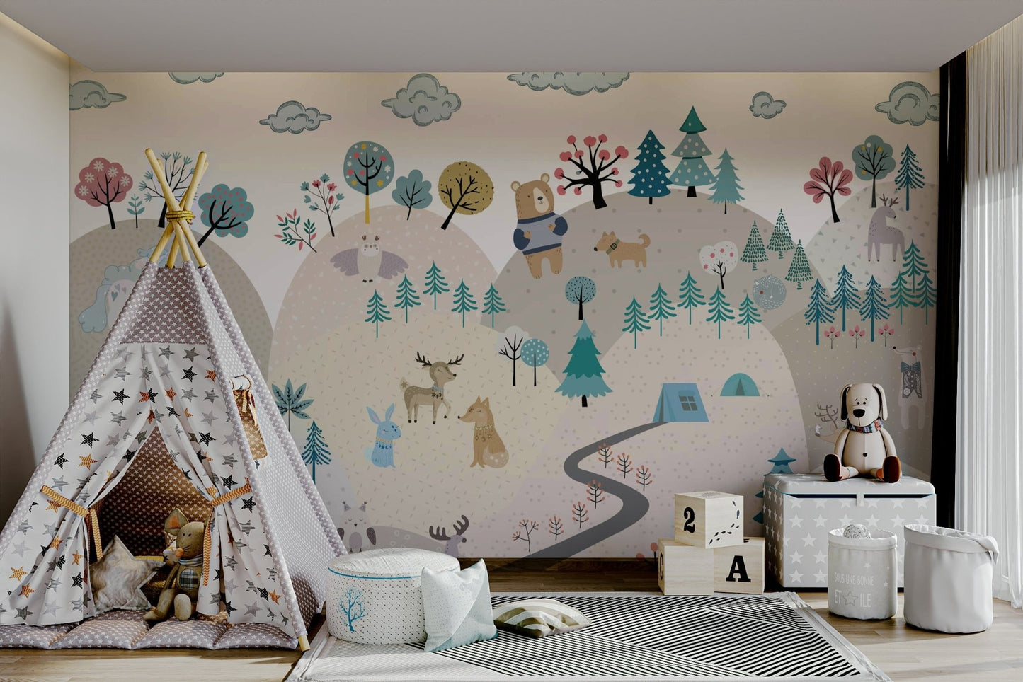 An owl is perched on a branch.

