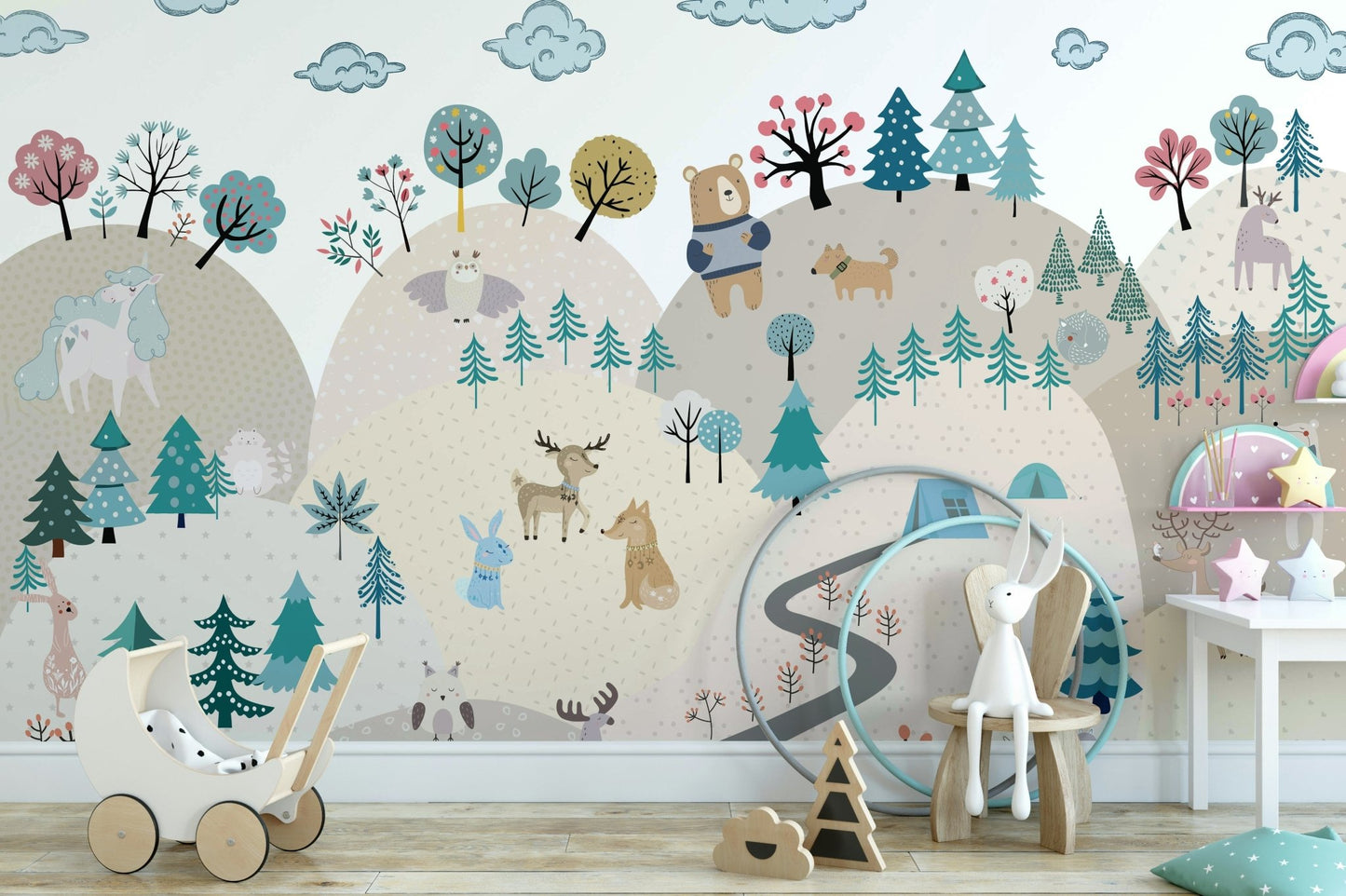 The art style is gentle and cartoon-like.

