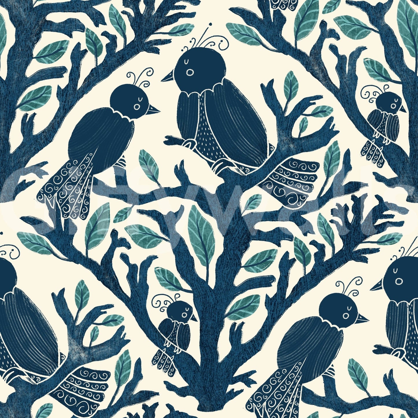 Enchanted Aviary Wallpaper⁠