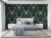 Gentle floral wallpaper bringing nature’s beauty indoors

