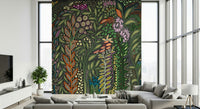 A contemplative gentle design wallpaper mural for a feature wall., GD6016