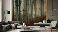 An artistic nature inspired mural for home decor.