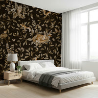 Detail of a lounging sloth in the Enchanted Forest Naps Wall Mural