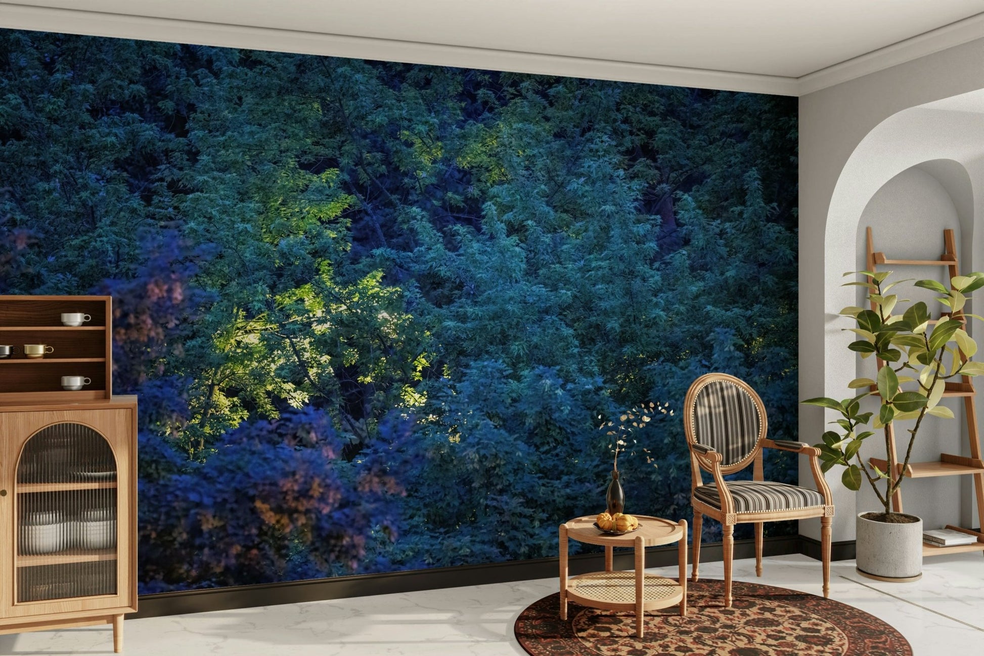 Wall decor evoking magic and tranquility.

