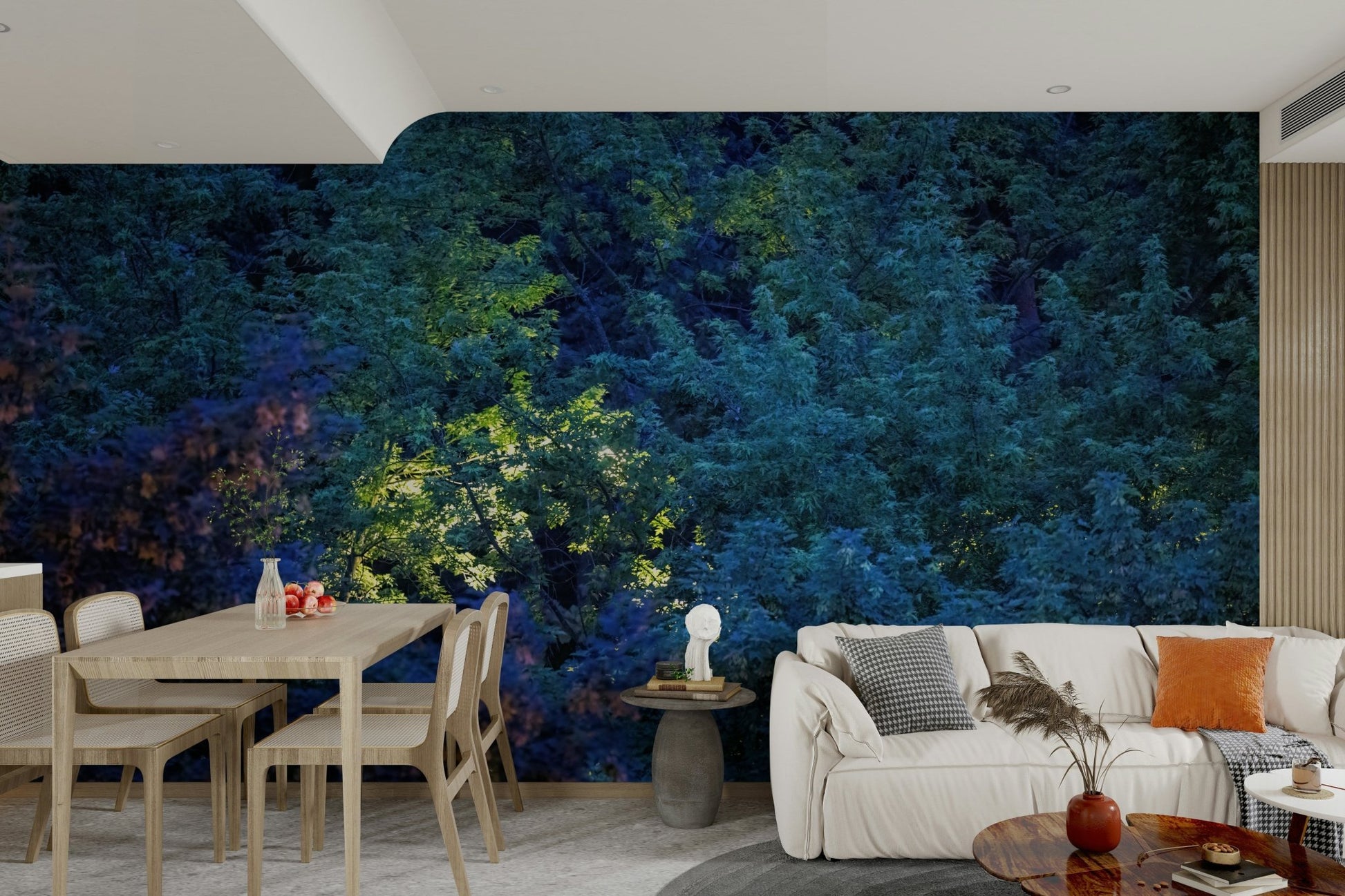 Inviting and calming woodland feel.

