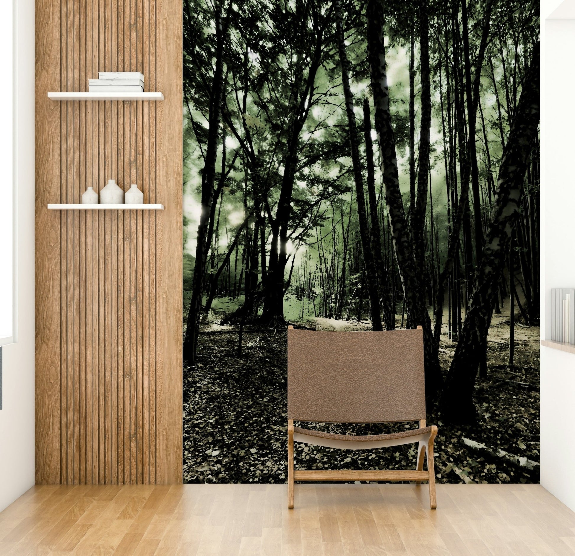 Captures the beauty of an enchanted woodland pathway

