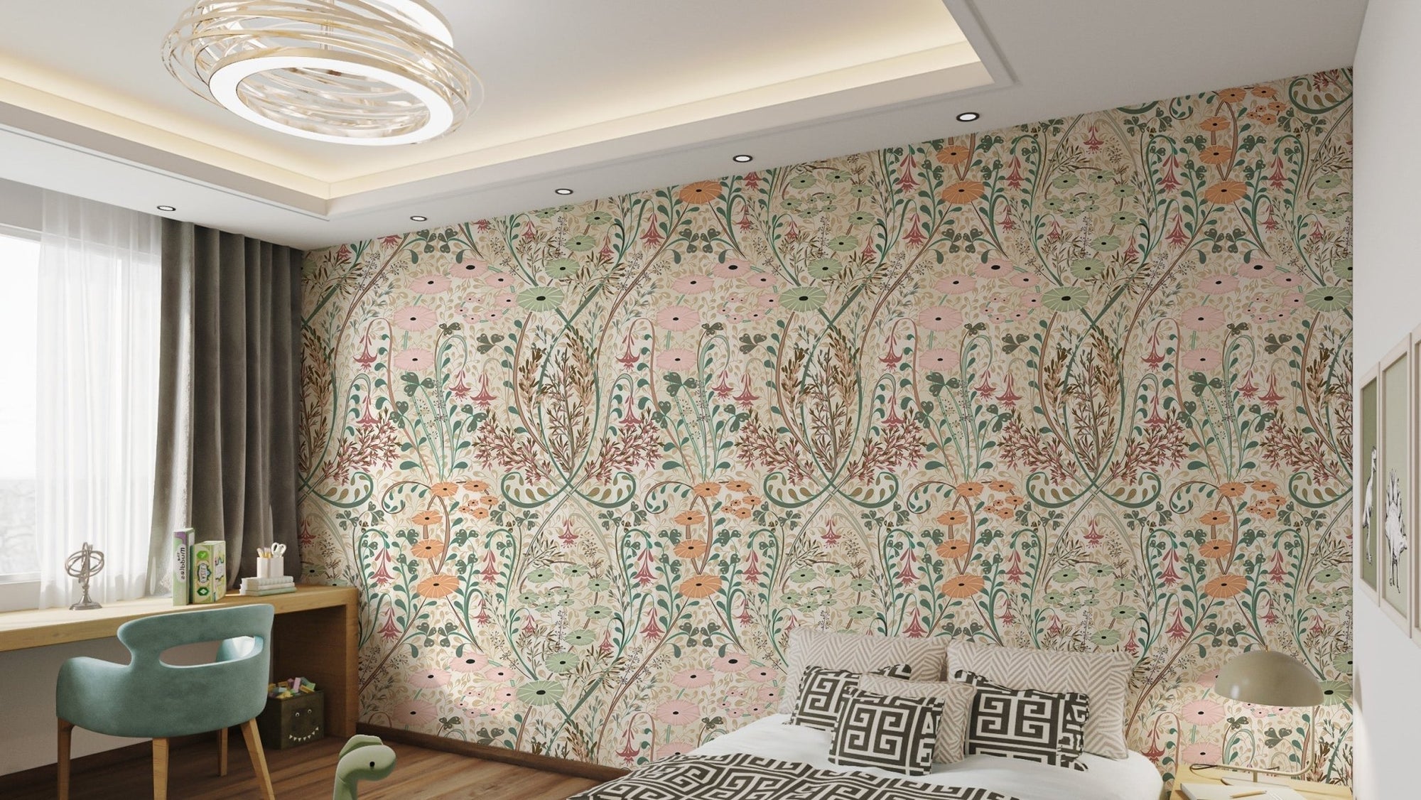 Enchanted Garden Aromatic Wallpaper Mural, AN03