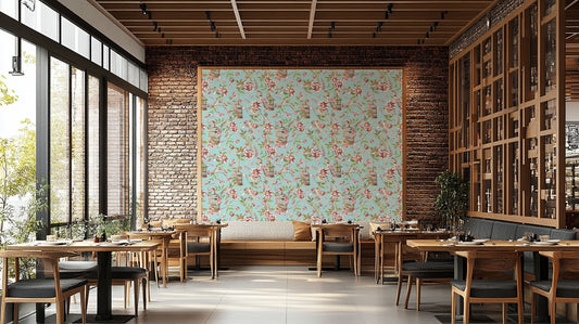 Exotic Garden Birds Wallpaper Mural


