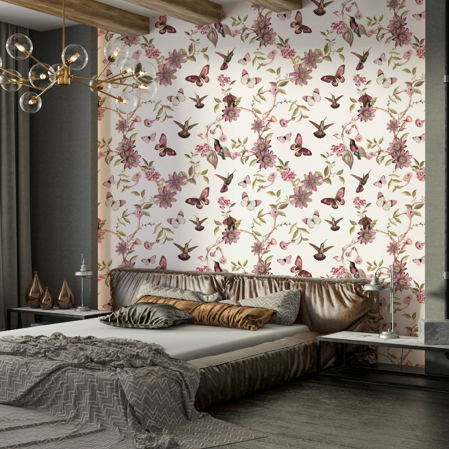 Blooming Garden Wall Art Wallpaper

