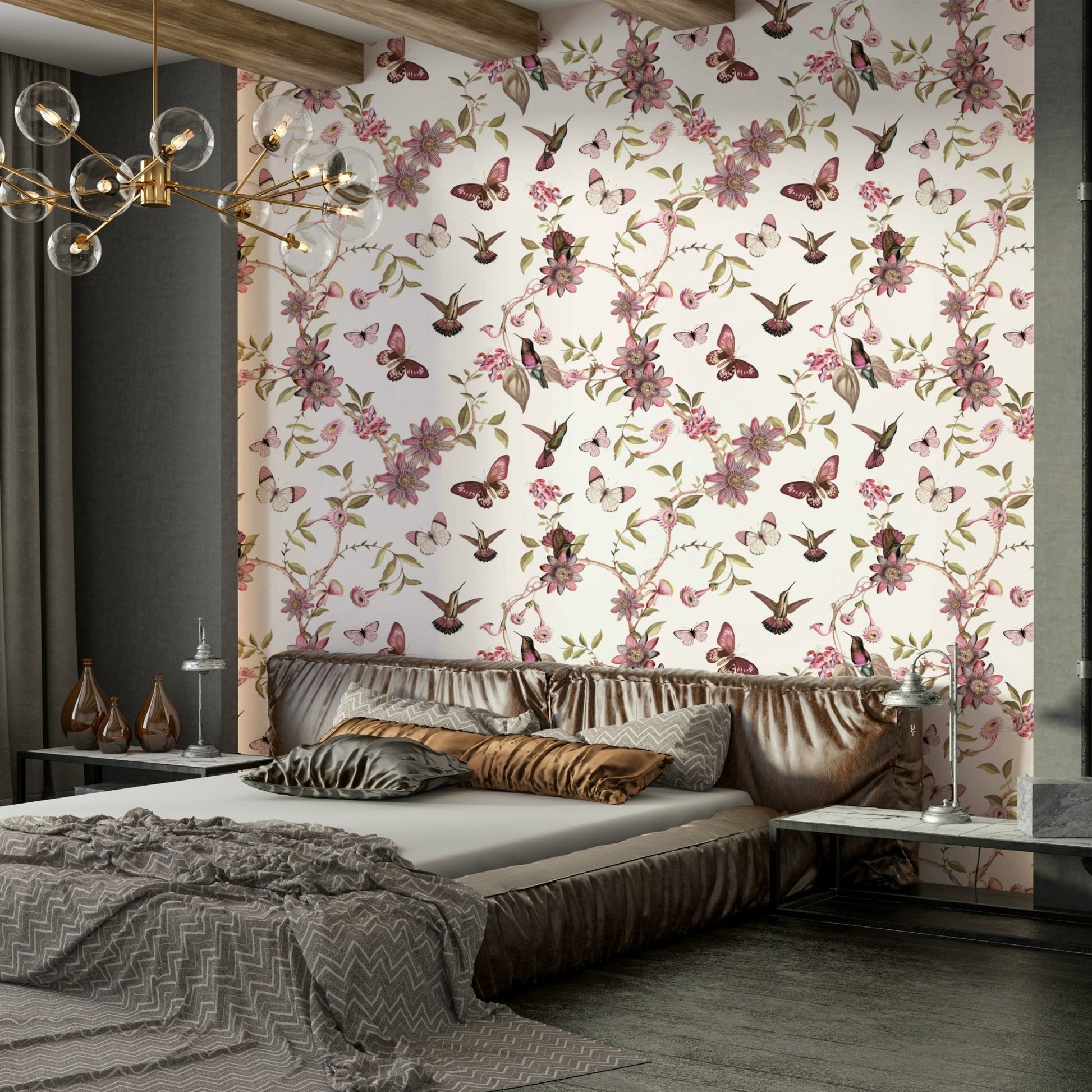 Blooming Garden Wall Art Wallpaper

