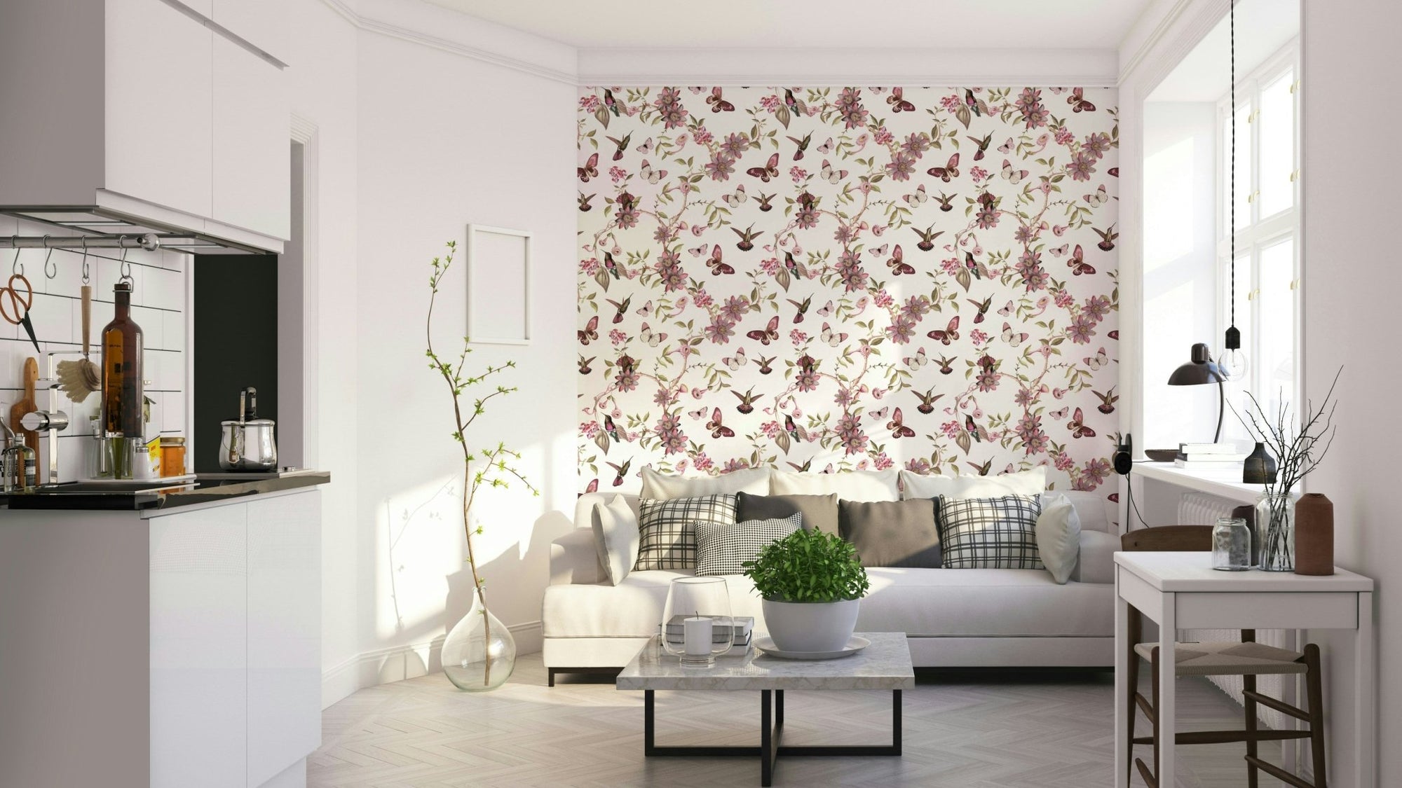 Enchanted Garden Bloom Wallpaper, GD1446