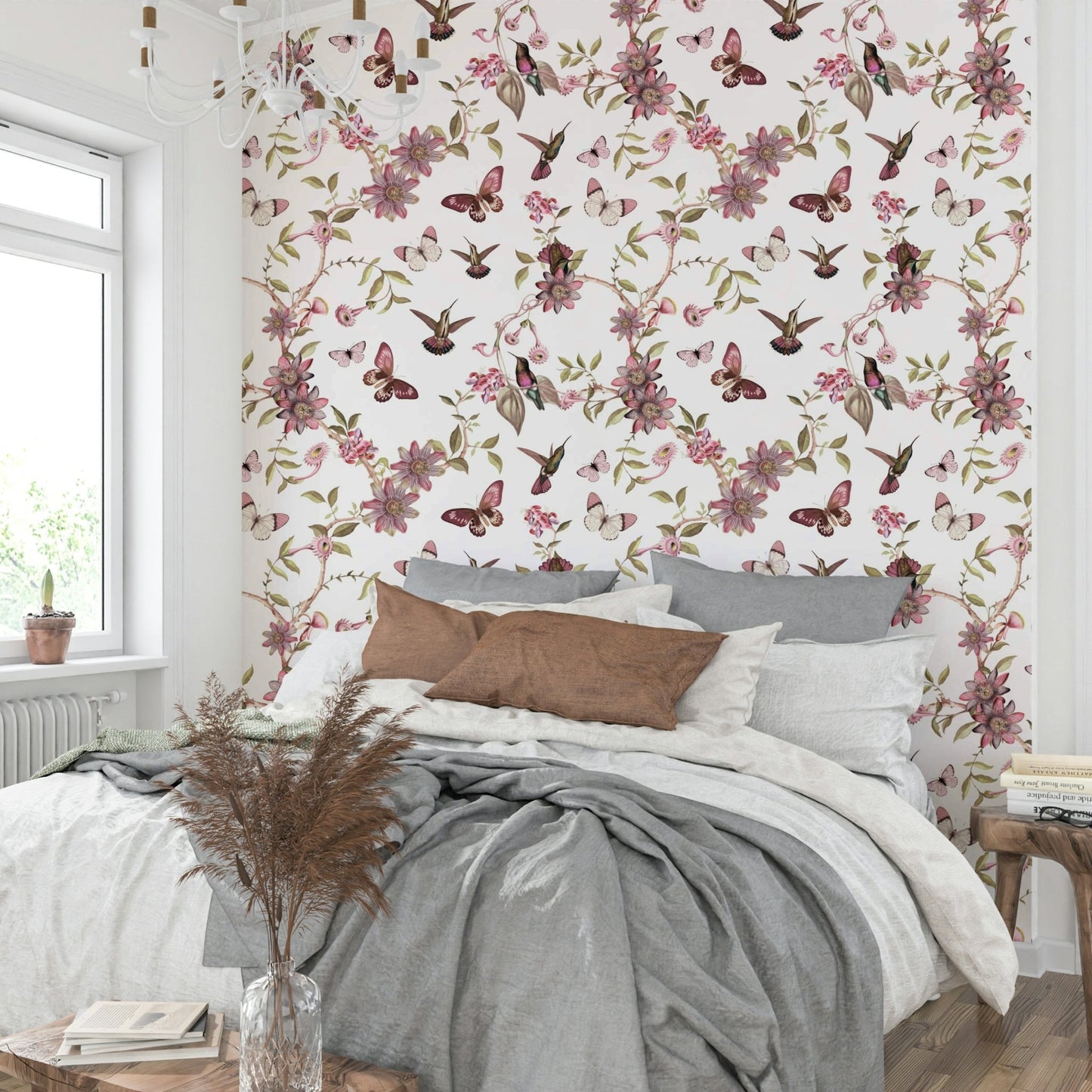 Enchanted Garden Wall Mural with Blooms

