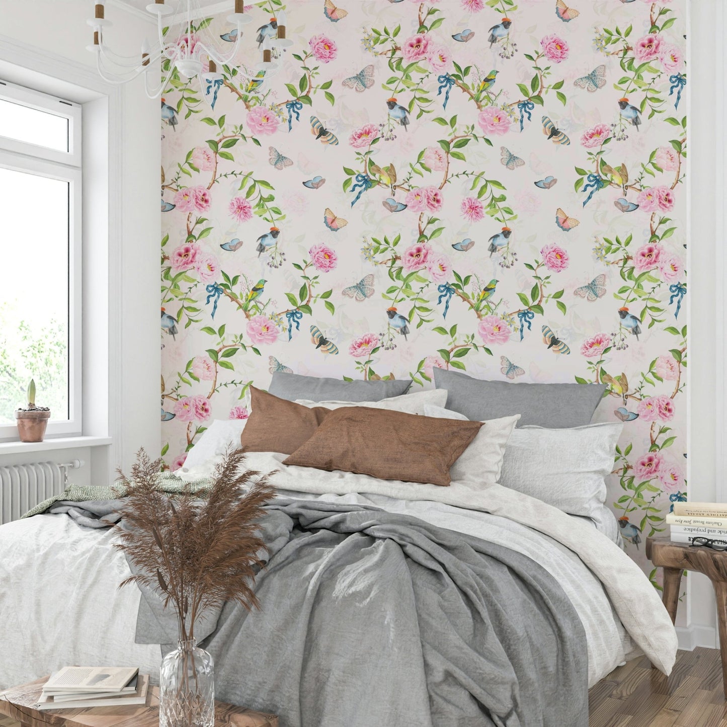 Dreamy garden theme in Enchanted Garden Escape wallpaper

