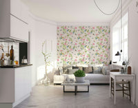 Soft pastel tones in Enchanted Garden Escape wallpaper


