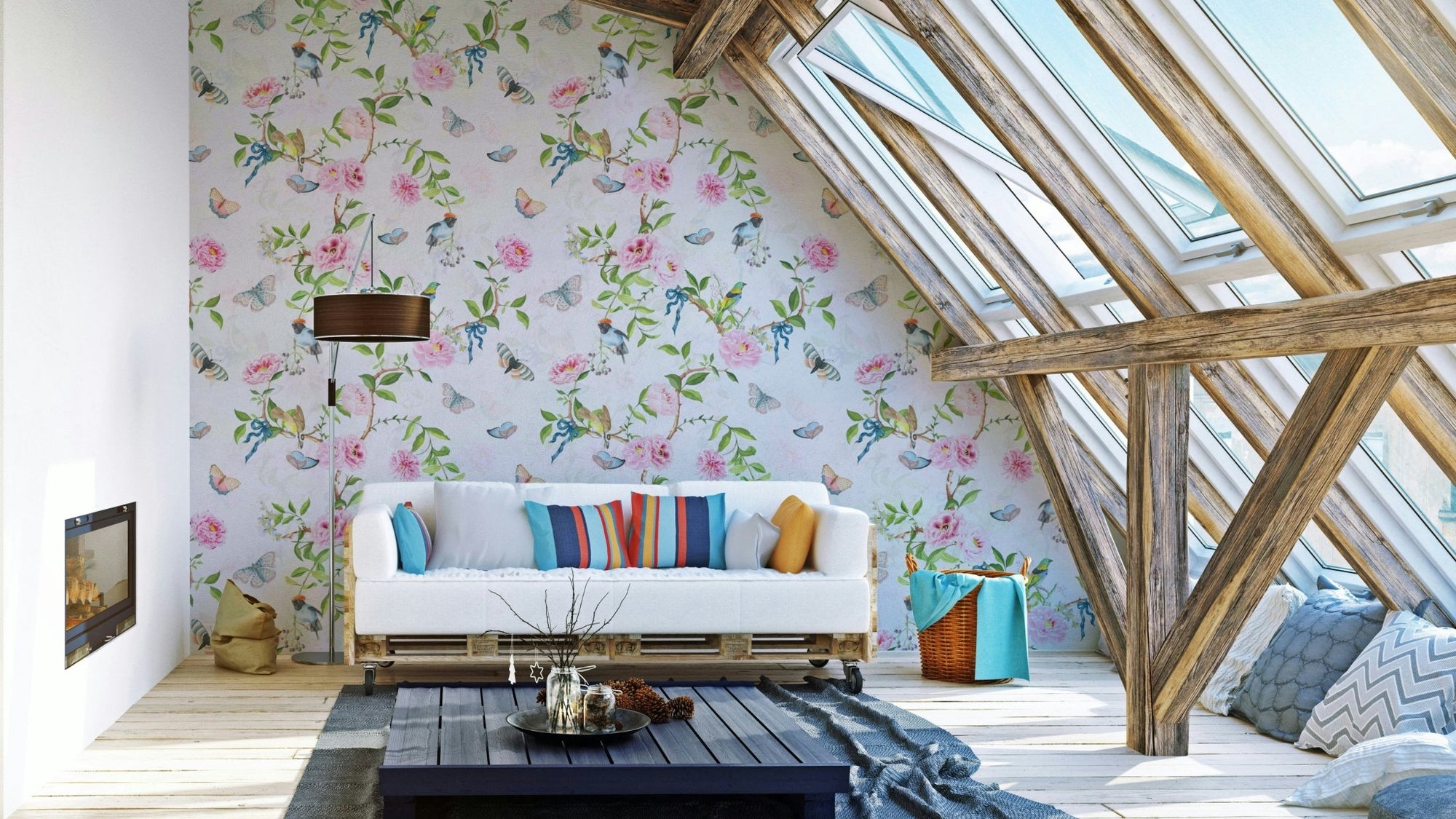 Enchanted Garden Escape Wallpaper for peaceful spaces, GD1443