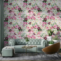 Vintage-inspired roses wallpaper with a magical garden feel., GD1342