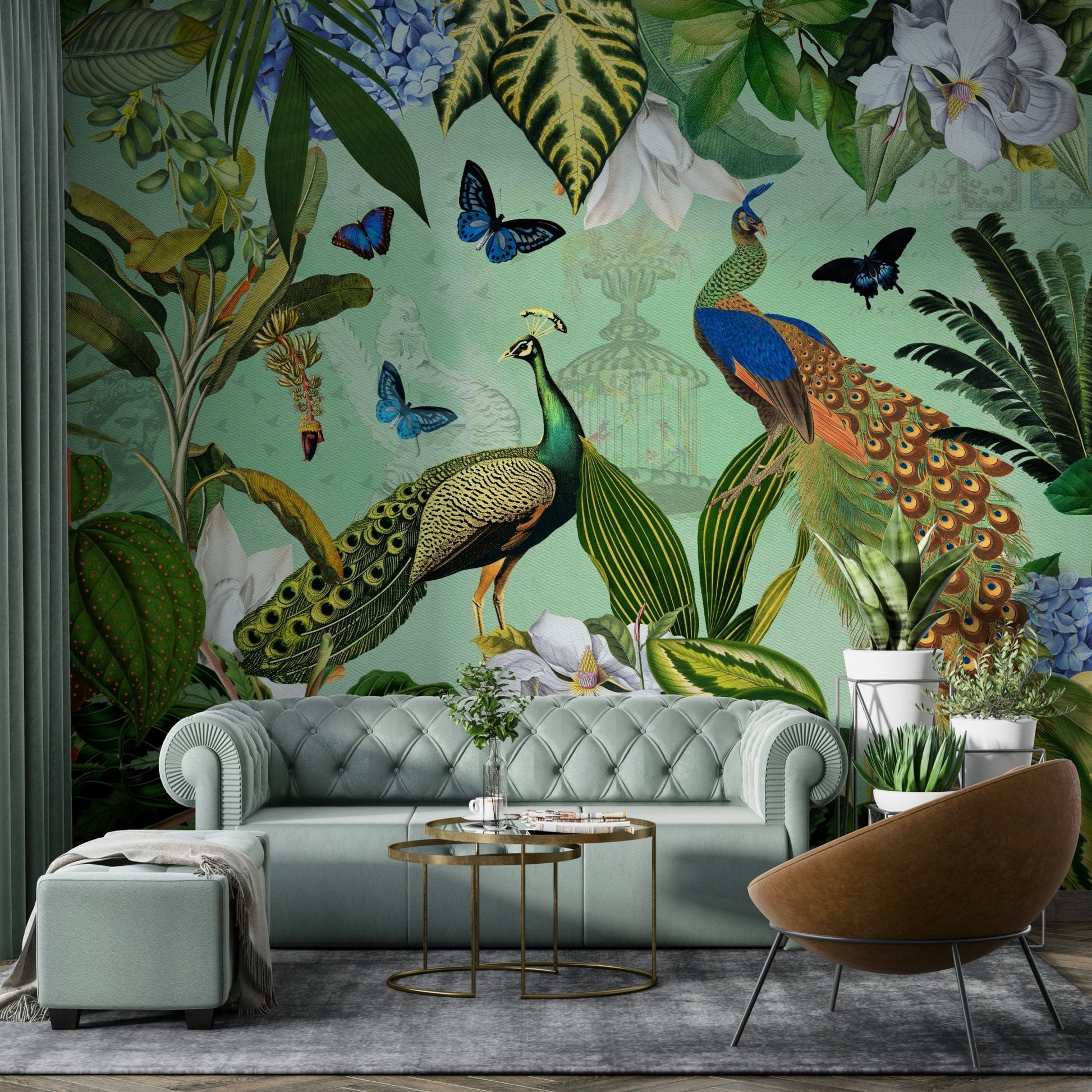Beautiful garden landscape wall mural for your space

