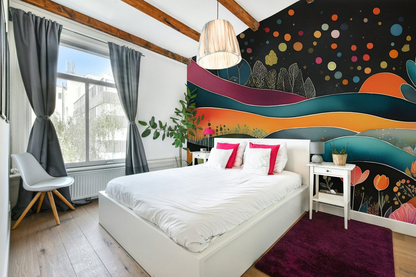 Ethereal light and dreamlike atmosphere.

